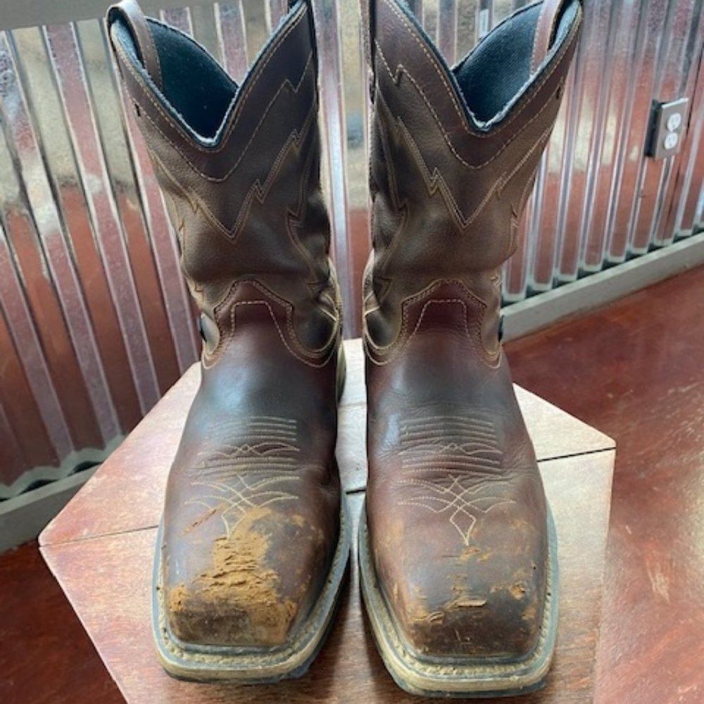 MARSHALL MEN'S 11-INCH WATERPROOF LEATHER SAFETY TOE PULL-ON BOOT